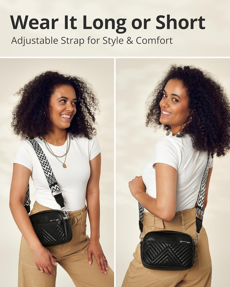 Vantamo Crossbody Bags For Women with Anti-Pickpocket Clip, Premium Purses for Women, Adjustable Strap Handbags & Gift Box - Image 4